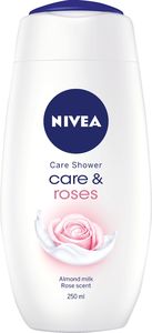 Gel za prhanje Nivea, Care & Roses, 250 ml